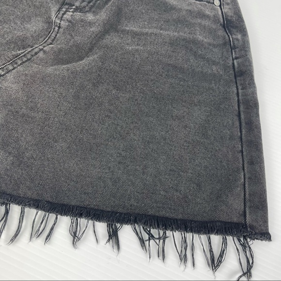 Sportsgirl Distressed Pocket Black Skirt - Size 8 - Picture 7 of 10